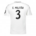 Günstige Fußballtrikots Real Madrid E. Militao 3 Kinder Heimtrikot 2024-25 Kurzarm